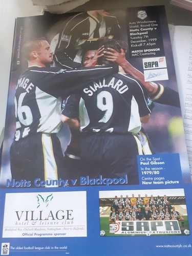 Notts county blackpool - county, v