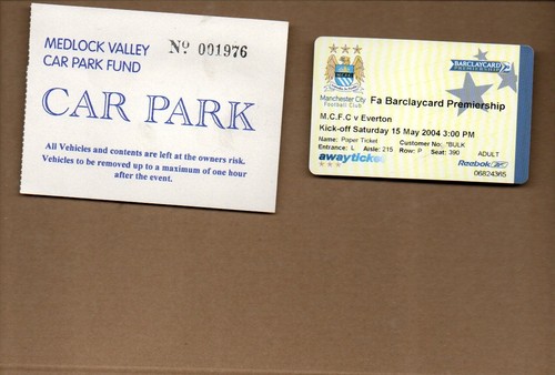 Used ticket manchester city - ticket,
