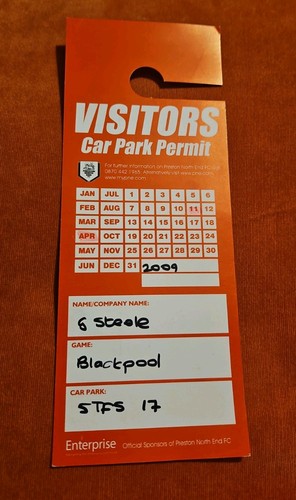 Ticket preston north - ticket, end
